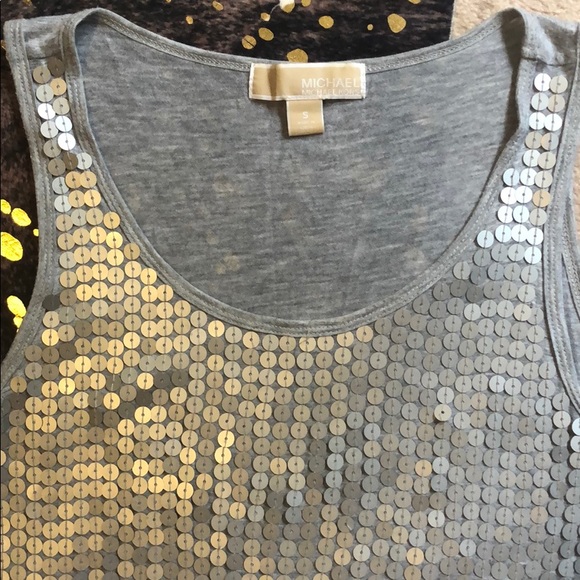 Michael kors  silver embellished  tank top… - Picture 3 of 5